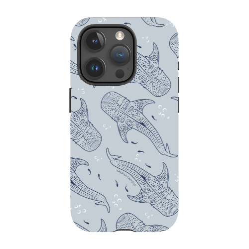 iPhone Tough Phone Case - Whale Sharks Pattern - Sailfish Creative