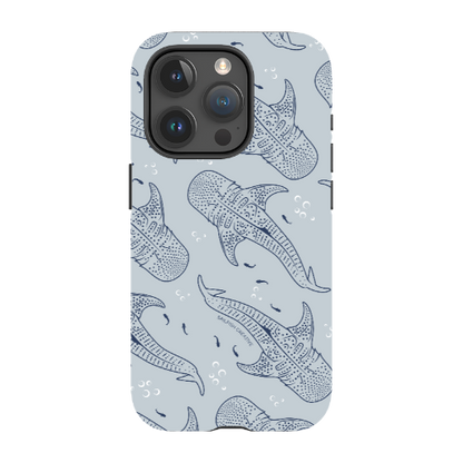 iPhone Tough Phone Case - Whale Sharks Pattern - Sailfish Creative