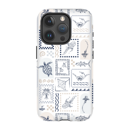 iPhone Tough Phone Case - Arches Print Beige