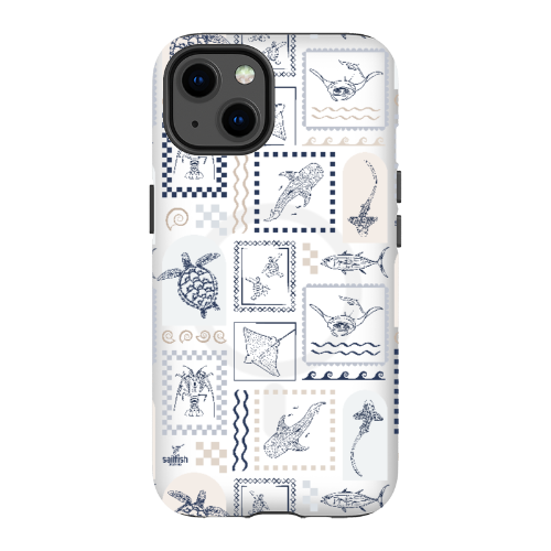 iPhone MagSafe Tough Phone Case - Arches Print Beige
