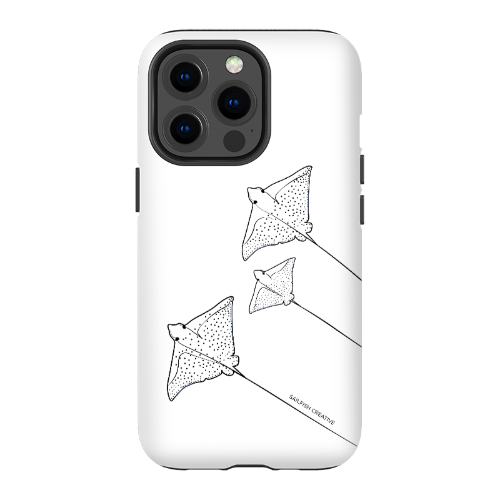 iPhone Tough Phone Case - Eagle Ray Outline - Sailfish Creative