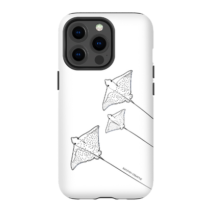 iPhone Tough Phone Case - Eagle Ray Outline - Sailfish Creative