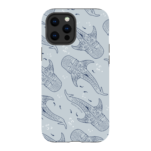 iPhone Tough Phone Case - Whale Sharks Pattern - Sailfish Creative