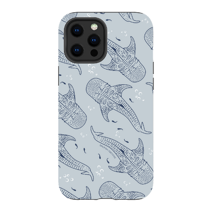 iPhone Tough Phone Case - Whale Sharks Pattern - Sailfish Creative