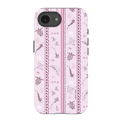 iPhone Tough Phone Case - Candy Stripes Orchid