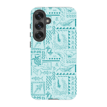 Samsung Tough Case - Busy Print Teal