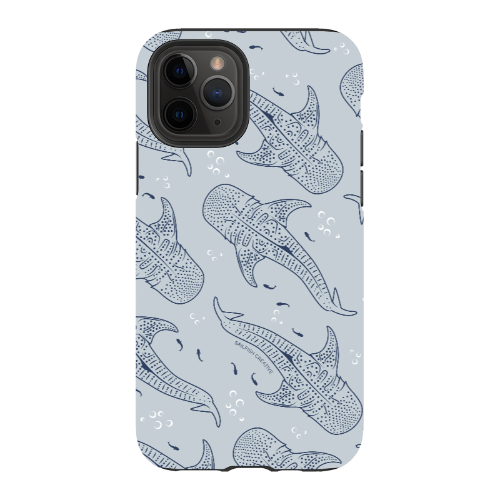 iPhone Tough Phone Case - Whale Sharks Pattern