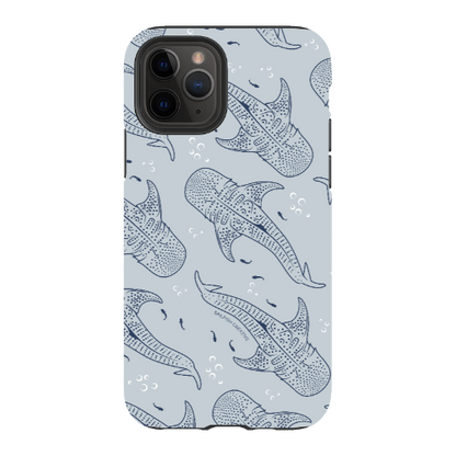 iPhone Tough Phone Case - Whale Sharks Pattern