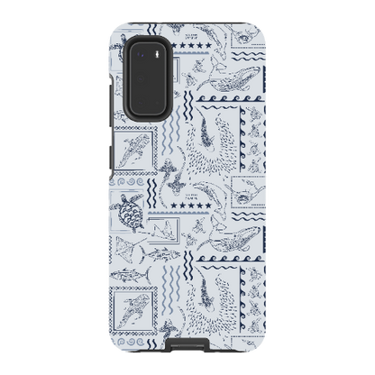 Samsung Tough Case - Busy Print Overcast Blue