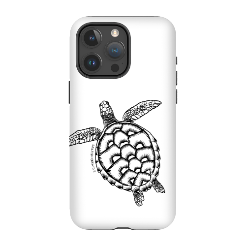 iPhone Tough Phone Case - Turtle Outline - Sailfish Creative