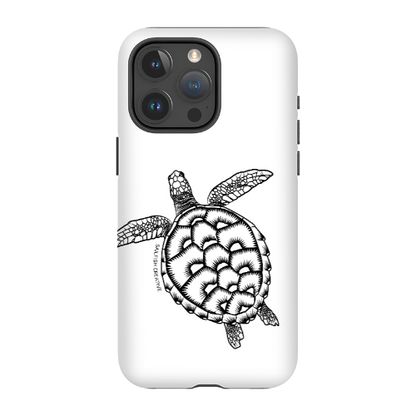 iPhone Tough Phone Case - Turtle Outline - Sailfish Creative