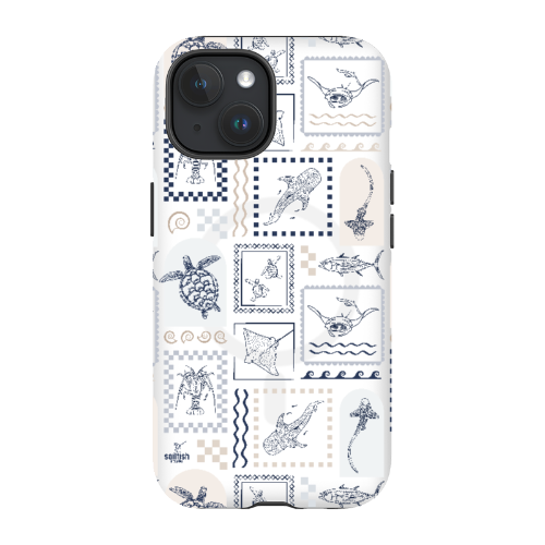 iPhone MagSafe Tough Phone Case - Arches Print Beige