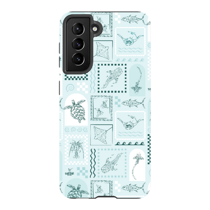 Samsung Tough Case - Arches Print Teal