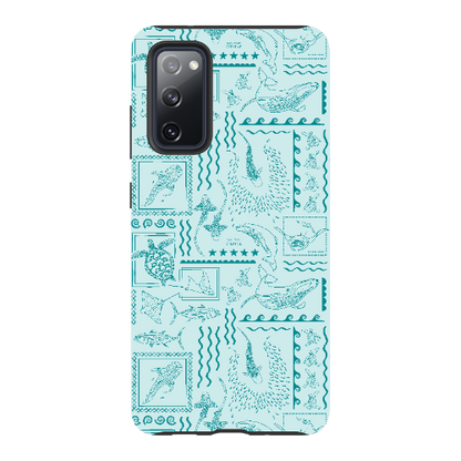 Samsung Tough Case - Busy Print Teal