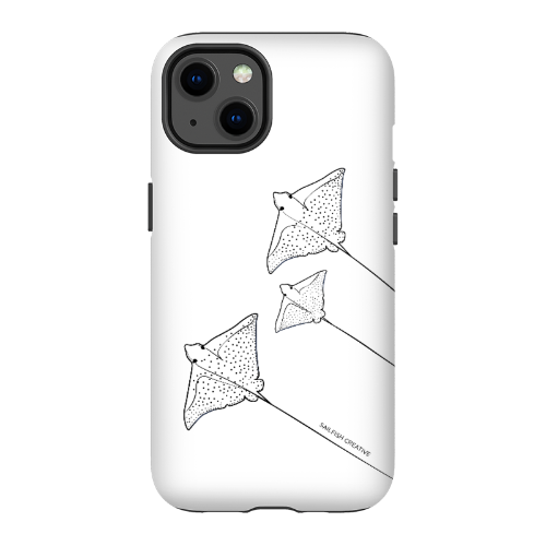 iPhone Tough Phone Case - Eagle Ray Outline - Sailfish Creative
