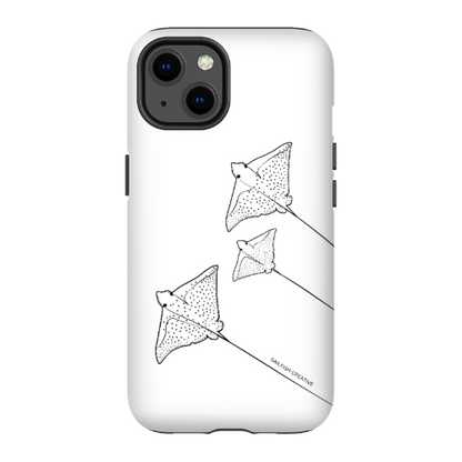 iPhone Tough Phone Case - Eagle Ray Outline - Sailfish Creative
