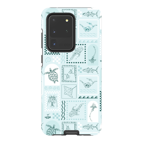 Samsung Tough Case - Arches Print Teal