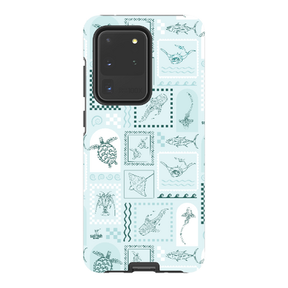 Samsung Tough Case - Arches Print Teal