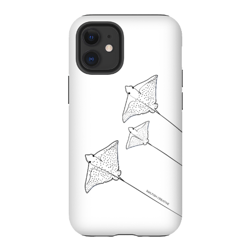 iPhone Tough Phone Case - Eagle Ray Outline - Sailfish Creative
