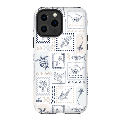 iPhone MagSafe Tough Phone Case - Arches Print Beige