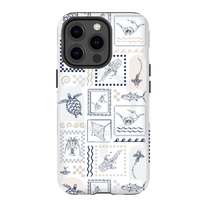 iPhone MagSafe Tough Phone Case - Arches Print Beige