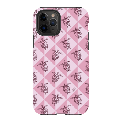iPhone Tough Phone Case - Turtle Diamonds Orchid