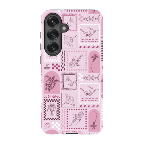 Samsung Tough Case - Arches Print Orchid