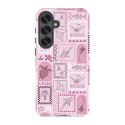 Samsung Tough Case - Arches Print Orchid