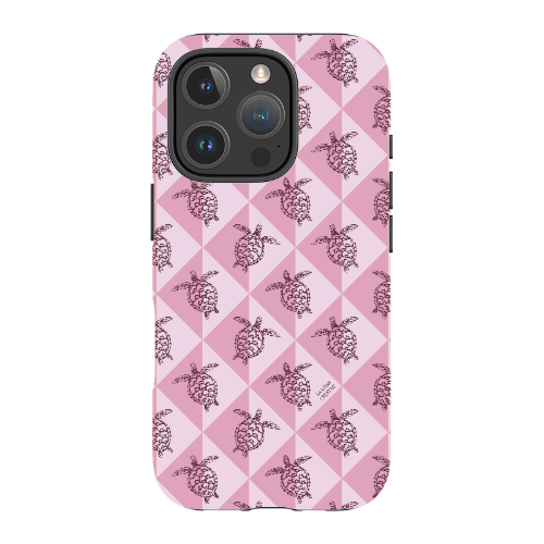 iPhone Tough Phone Case - Turtle Diamonds Orchid