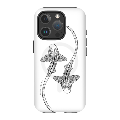 iPhone MagSafe Tough Case - Leopard Shark Outline - Sailfish Creative