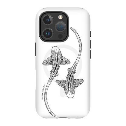 iPhone MagSafe Tough Case - Leopard Shark Outline - Sailfish Creative
