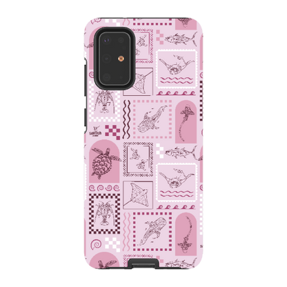 Samsung Tough Case - Arches Print Orchid