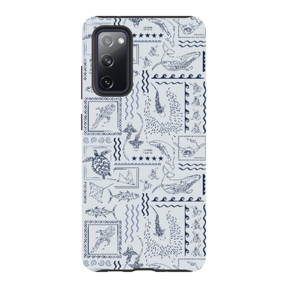 Samsung Tough Case - Busy Print Overcast Blue