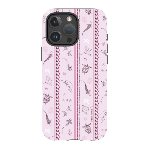 iPhone Tough Phone Case - Candy Stripes Orchid