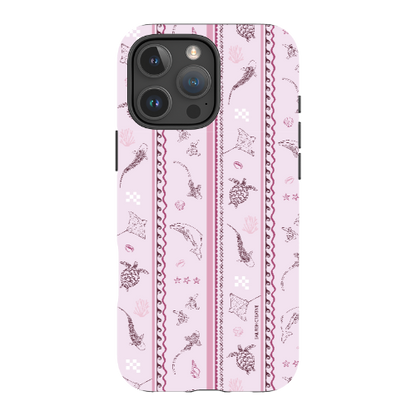iPhone Tough Phone Case - Candy Stripes Orchid