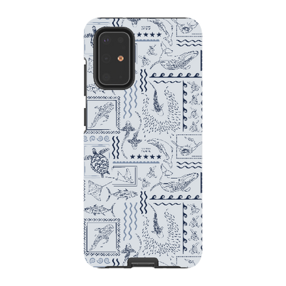 Samsung Tough Case - Busy Print Overcast Blue