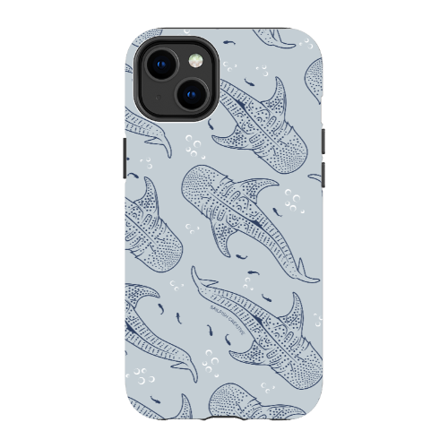 iPhone Tough Phone Case - Whale Sharks Pattern - Sailfish Creative
