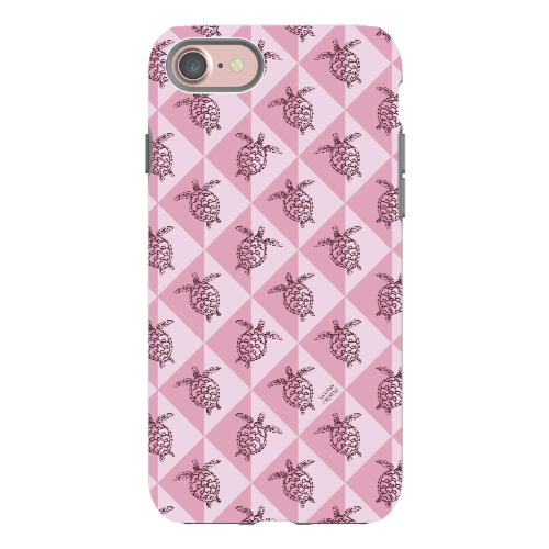 iPhone Tough Phone Case - Turtle Diamonds Orchid