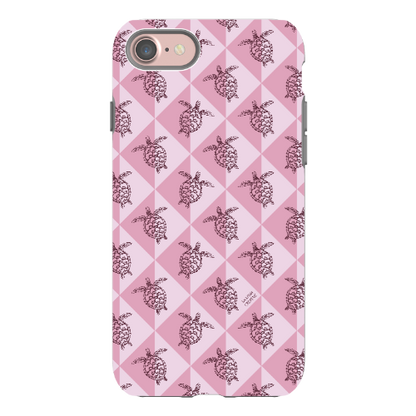 iPhone Tough Phone Case - Turtle Diamonds Orchid