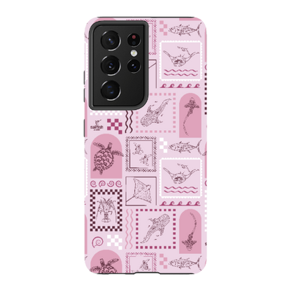 Samsung Tough Case - Arches Print Orchid