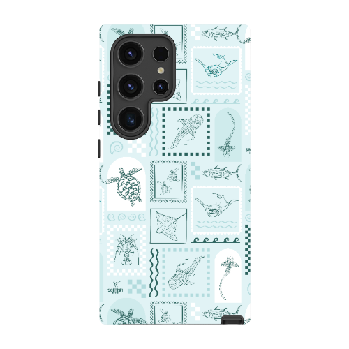 Samsung Tough Case - Arches Print Teal