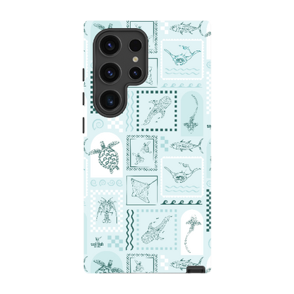 Samsung Tough Case - Arches Print Teal