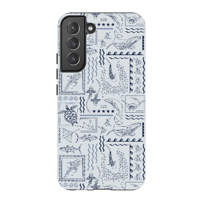 Samsung Tough Case - Busy Print Overcast Blue