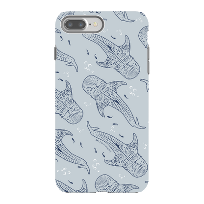 iPhone Tough Phone Case - Whale Sharks Pattern - Sailfish Creative