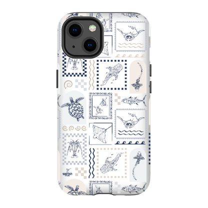 iPhone Tough Phone Case - Arches Print Beige