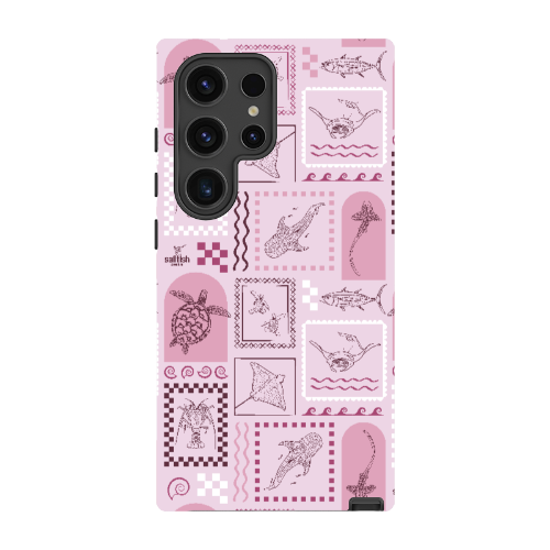 Samsung Tough Case - Arches Print Orchid