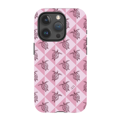 iPhone Tough Phone Case - Turtle Diamonds Orchid