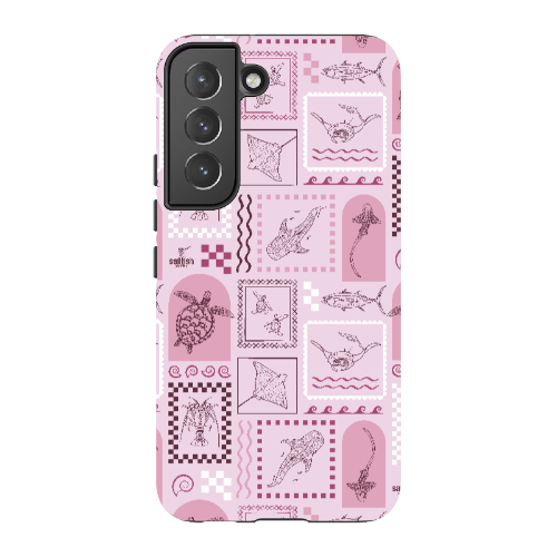 Samsung Tough Case - Arches Print Orchid