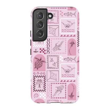 Samsung Tough Case - Arches Print Orchid