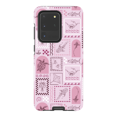 Samsung Tough Case - Arches Print Orchid